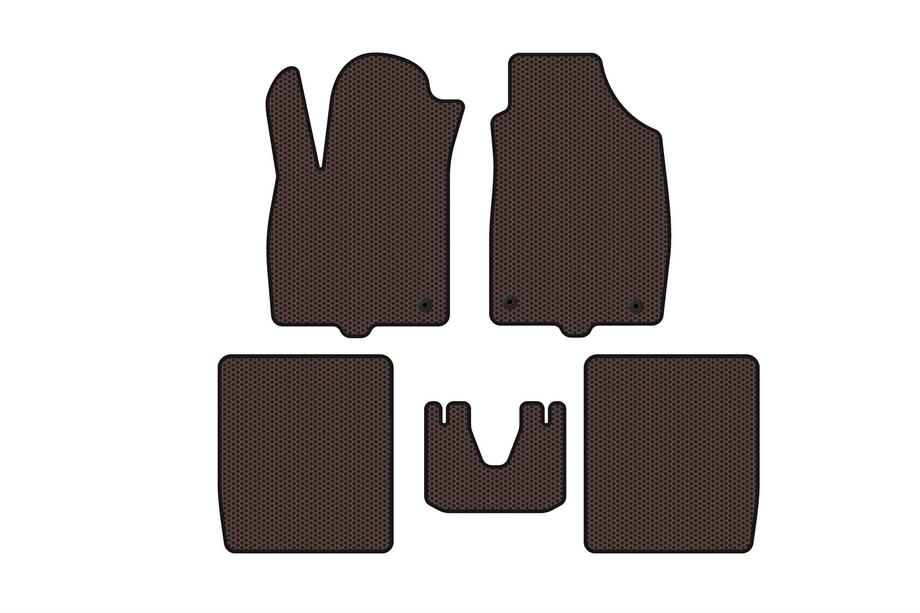 Fiat Panda 2003-2011 гг. Резиновые Коврики Carsuit (Коричневые) Image