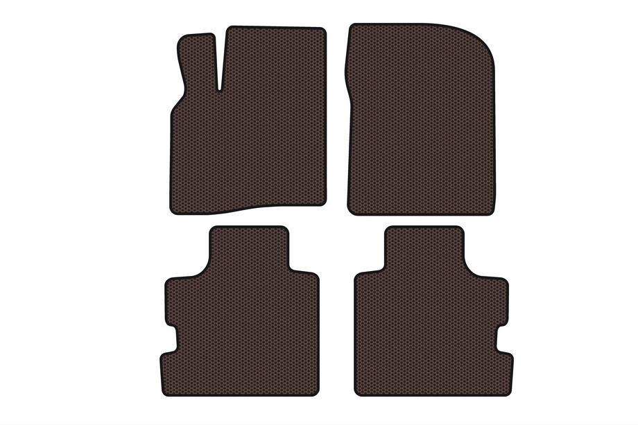 Chrysler Pacifica 2004-2008 гг. Резиновые Коврики Carsuit (Коричневые) Image