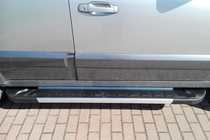Kia Sorento I BL 2002-2009 гг. Боковые пороги RedLine V1 (2 шт., алюминий) фото 5