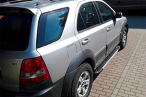 Kia Sorento I BL 2002-2009 гг. Боковые пороги RedLine V1 (2 шт., алюминий) фото 2