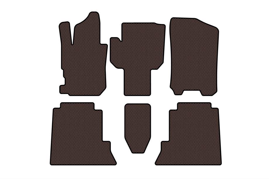 Honda FR-V 2004-2009 гг. Резиновые Коврики Carsuit (Коричневые) Image