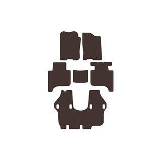 Резиновые коврики Carsuit (3 ряда, 2004-2008, коричневые) Infiniti QX56 2004-2010 гг. фото 1