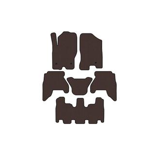 Резиновые коврики Carsuit V1 (3 ряда, коричневые, 2010-2014) Nissan Pathfinder R51 2005-2014 гг. фото 1