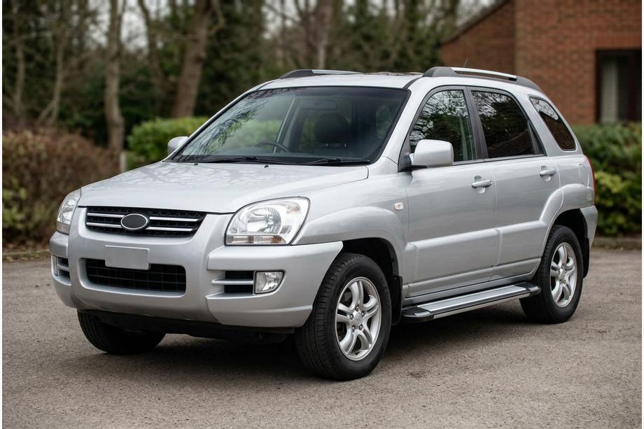 Kia Sportage 2004-2010 гг. Боковые Подножки Rainbow (2 шт., Алюминий) Image