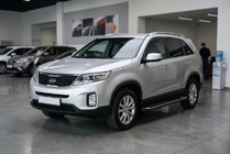 Kia Sorento II XM 2009-2014 гг. Боковые Подножки Allmond Black (2 шт., Алюминий) фото 1