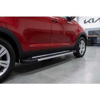 Боковые пороги RedLine V1 (2 шт., алюминий) Kia Sportage 2010-2015 гг. фото 1