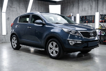 Kia Sportage 2010-2015 гг. Боковые Подножки Maydos V1 (2 шт., Алюминий) фото 1