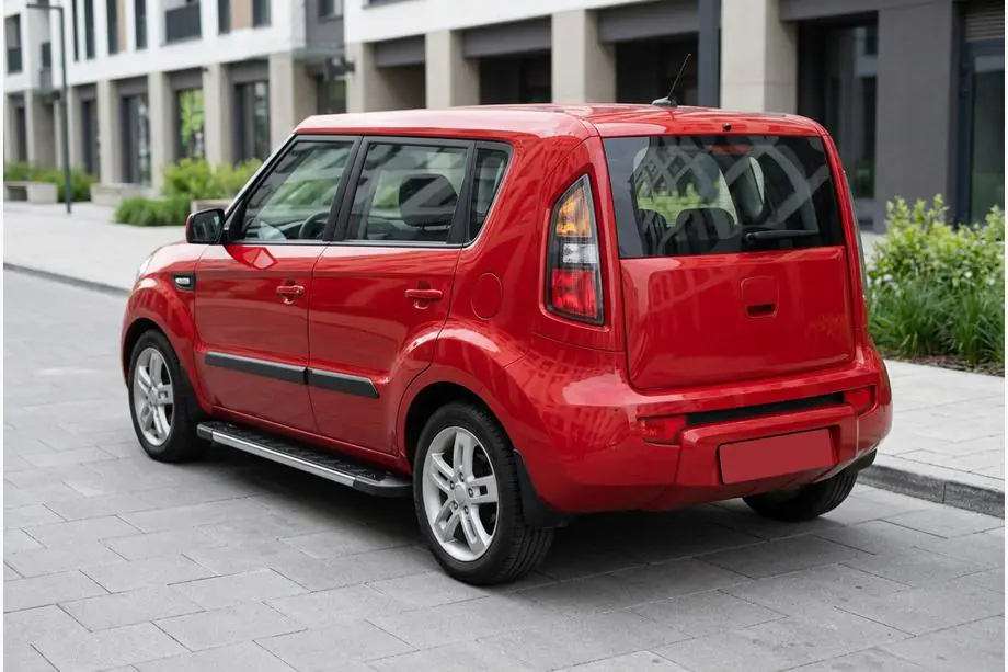 Kia Soul I 2008-2013 гг. Боковые пороги RedLine V1 (2 шт., алюминий) Image