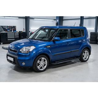 Боковые Подножки RedLine Black (2 шт., Алюминий) Kia Soul I 2008-2013 гг. фото 1