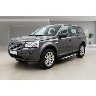 Боковые Подножки Sunrise (2 шт., Алюминий) Land Rover Freelander II 2006–2014 гг. фото 1