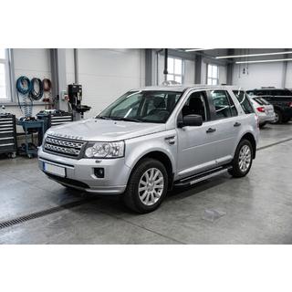 Боковые пороги RedLine V1 (2 шт., алюминий) Land Rover Freelander II 2006–2014 гг. фото 1