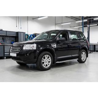 Боковые Подножки Maydos V1 (2 шт., Алюминий и Нержавейка) Land Rover Freelander II 2006–2014 гг. фото 1