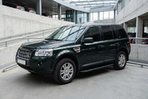 Land Rover Freelander II 2006–2014 гг. Боковые пороги Bosphorus Black (2 шт., алюминий) фото 2
