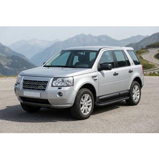 Боковые пороги Bosphorus Black (2 шт., алюминий) Land Rover Freelander II 2006–2014 гг. фото 1