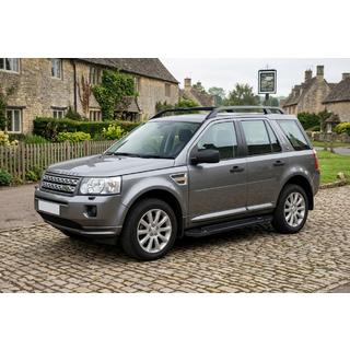 Боковые Подножки RedLine Black (2 шт., Алюминий) Land Rover Freelander II 2006–2014 гг. фото 1