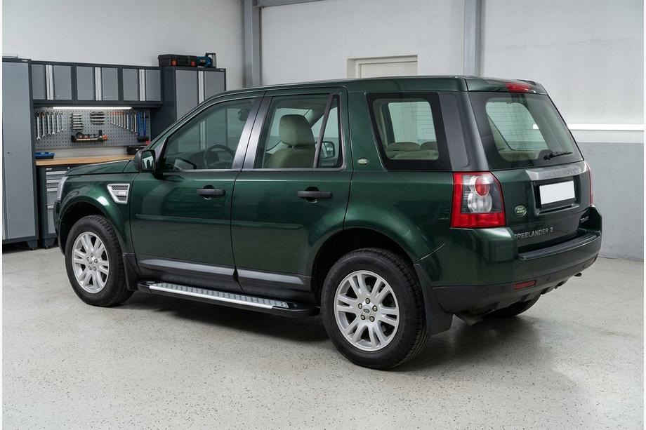 Land Rover Freelander II 2006–2014 гг. Боковые пороги Allmond Grey (2 шт., алюминий) Image