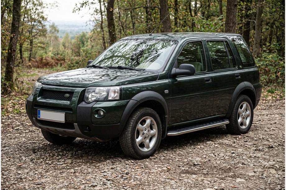Land Rover Freelander I 1997-2006 гг. Боковые Подножки Maydos V1 (2 шт., нержавейка) Image
