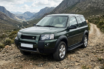 Land Rover Freelander I 1997-2006 гг. Боковые пороги Bosphorus Black (2 шт., алюминий) фото 1
