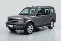 Land Rover Discovery III 2004–2009 гг. Боковые Подножки Sunrise (2 шт., Алюминий) фото 1