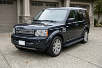 Land Rover Discovery IV 2009-2017 гг. Боковые Подножки Allmond Black (2 шт., Алюминий) фото 1
