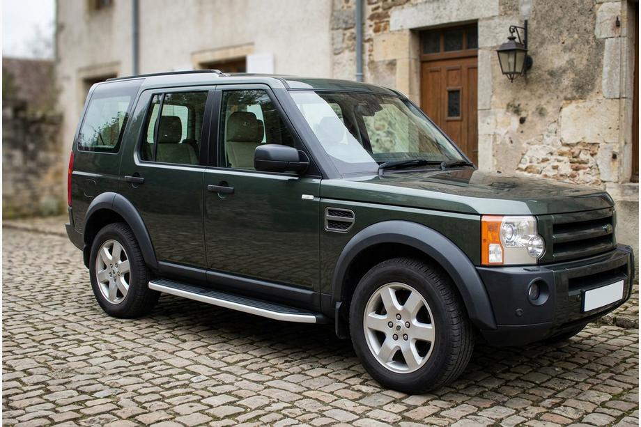 Land Rover Discovery IV 2009-2017 гг. Боковые Подножки Tayga Grey (2 шт., Алюминий) Image