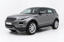 Range Rover Evoque 2012-2018 гг. Боковые Подножки Line (2 шт., Алюминий) фото 1