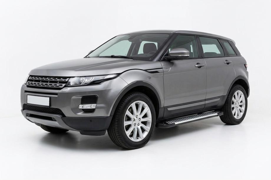 Range Rover Evoque 2012-2018 гг. Боковые Подножки Line (2 шт., Алюминий) Image