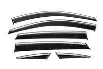 MG ZS 2017-2024 гг. Ветровики с хромированным молдингом Niken Luxury (6 шт) фото 1
