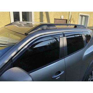 Ветровики с хромированным молдингом Niken Luxury (4 шт)