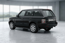 Range Rover III L322 2002-2012 гг. Боковые Подножки Allmond Black (2 шт., Алюминий) фото 1