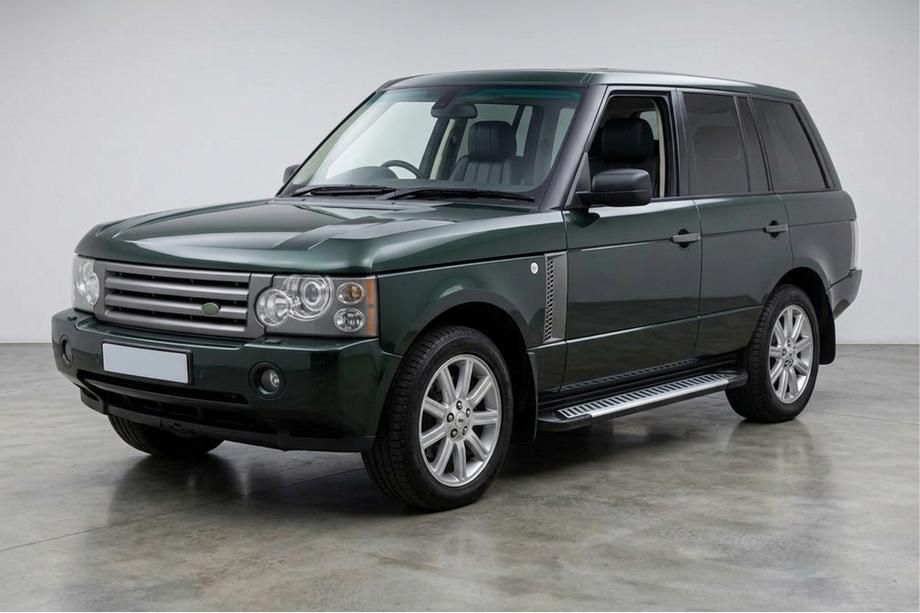 Range Rover III L322 2002-2012 гг. Боковые Подножки Line (2 шт., Алюминий) Image