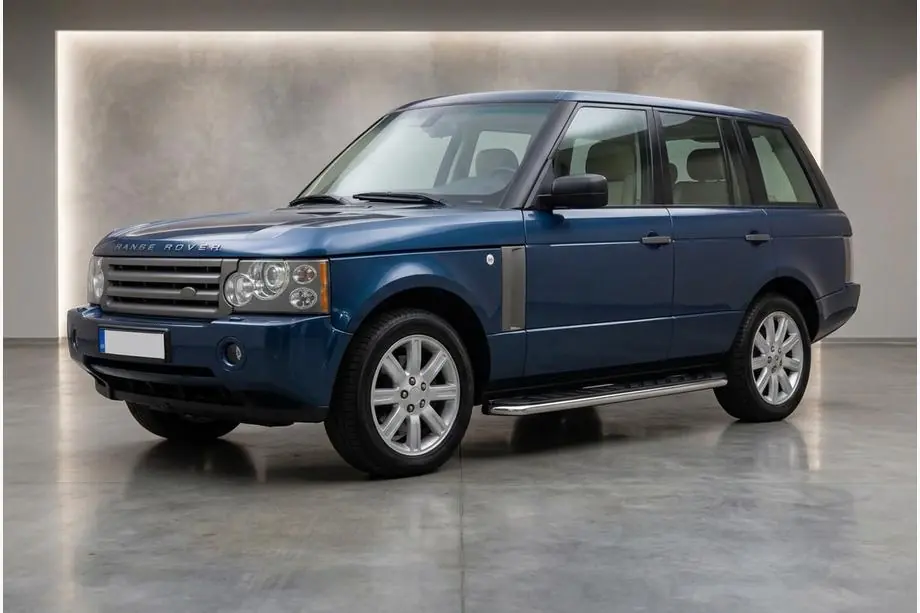 Range Rover III L322 2002-2012 гг. Боковые Подножки Maydos V1 (2 шт., Алюминий и Нержавейка) Image