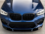BMW X3 G01 2018- гг. Передний лип 3D (для F97 2018-2022, черный глянец) фото 2