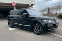 Range Rover IV L405 2013-2021 гг. Боковые пороги Bosphorus Black (2 шт., алюминий) фото 2