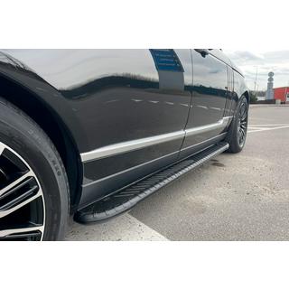 Боковые пороги Bosphorus Black (2 шт., алюминий) Range Rover IV L405 2013-2021 гг. фото 4