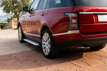 Range Rover IV L405 2013-2021 гг. Боковые пороги X5-тип (2 шт, алюминий) фото 1