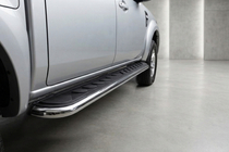 Mazda BT-50 2007-2012 гг. Боковые Подножки Maydos V1 (2 шт., нержавейка) фото 1