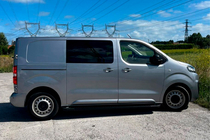 Fiat Scudo 2022- гг. Боковые Подножки Allmond Black (2 шт., Алюминий) фото 4