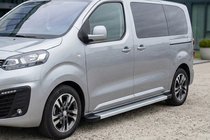 Fiat Scudo 2022- гг. Боковые Подножки Maya V2 (2 шт., Алюминий) XL – Длинная база фото 1