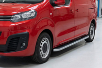 Fiat Scudo 2022- гг. Боковые Подножки Tayga Grey (2 шт., Алюминий) фото 1