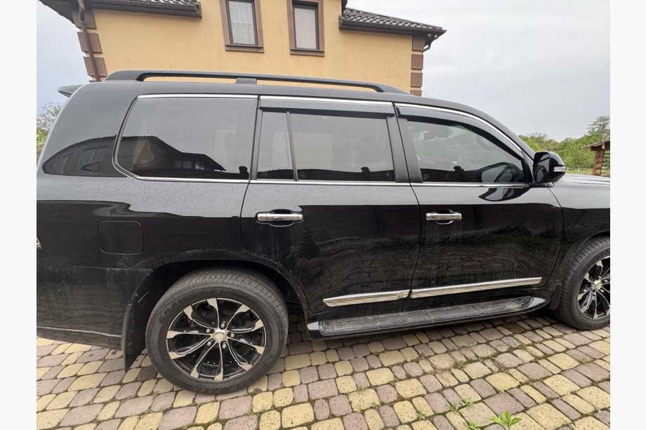 Toyota Land Cruiser 200 2007-2021 гг. Ветровики с хромированным молдингом Niken Luxury (4 шт) Фото 6