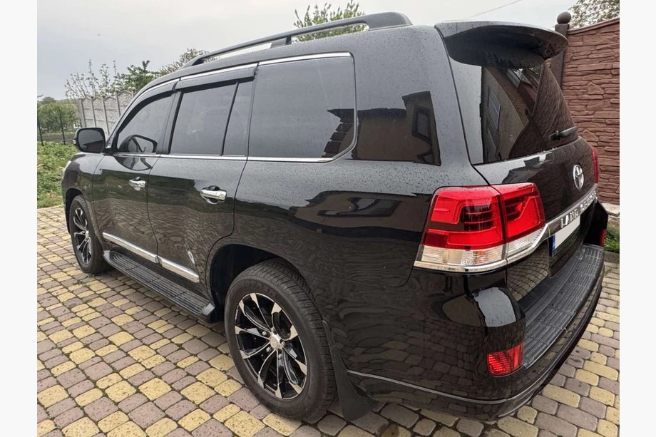 Toyota Land Cruiser 200 2007-2021 гг. Ветровики с хромированным молдингом Niken Luxury (4 шт) Фото 4