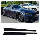 BMW 4 серия F32/F33/F36 2012-2020 гг. Накладки на пороги PSM-Style (для порогов M4, ABS) фото 1