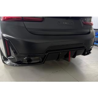 Задний диффузор B-Style LED для M-Sport 2023+, ABS