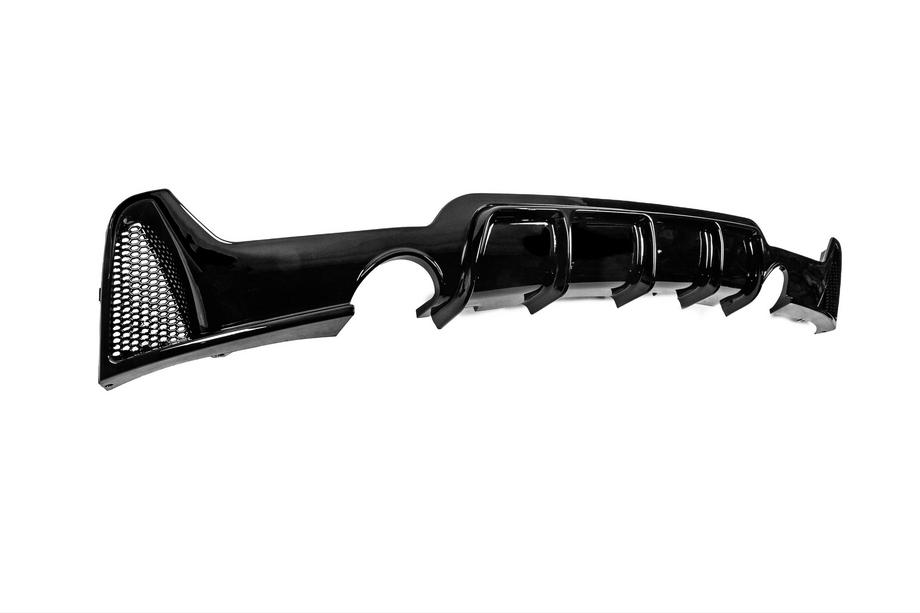 BMW 4 серия F32/F33/F36 2012-2020 гг. Диффузор заднего бампера под одиночный выхлоп по двум сторонам V2 (для M-Sport, ABS) Фото 3