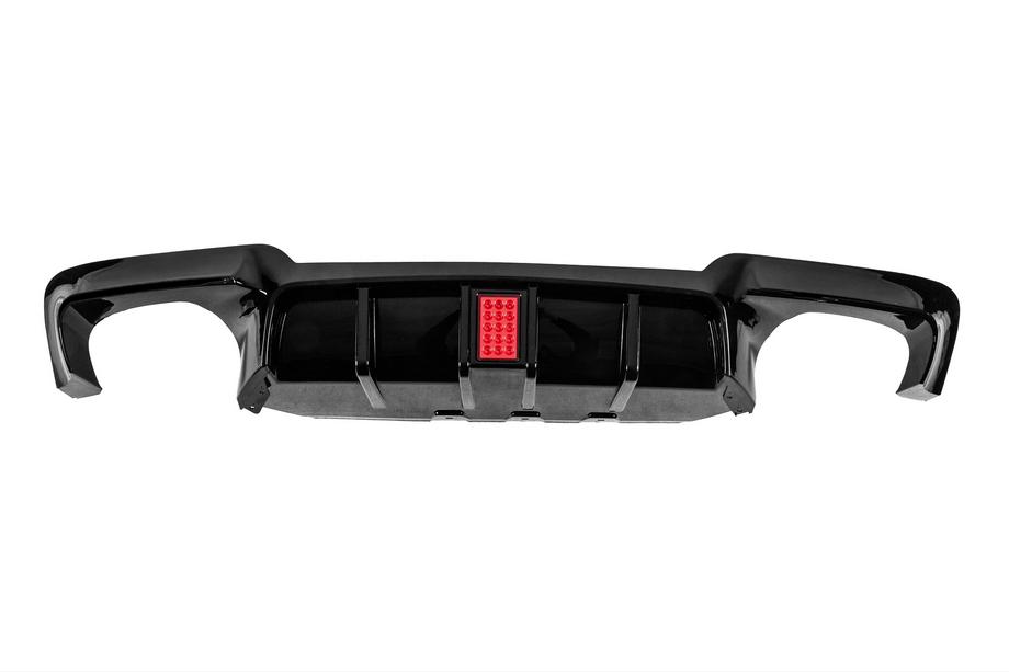 BMW 5 серия F10/F11 2010–2016 гг. Задний диффузор M5-Style LED (для M-Sport, ABS) Фото 1
