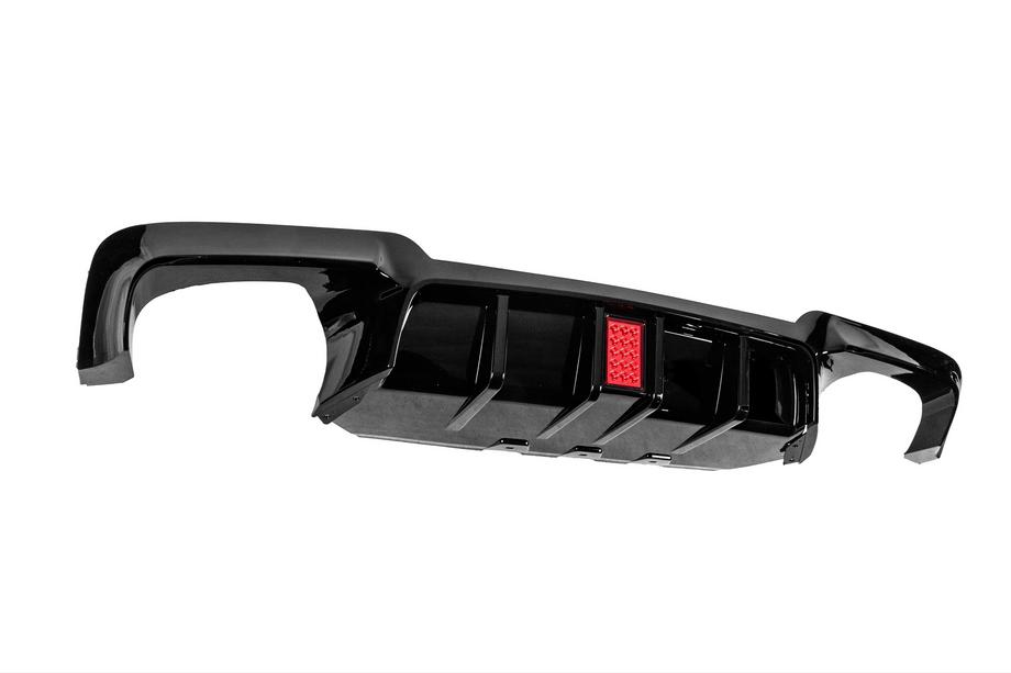 BMW 5 серия F10/F11 2010–2016 гг. Задний диффузор M5-Style LED (для M-Sport, ABS) Фото 3