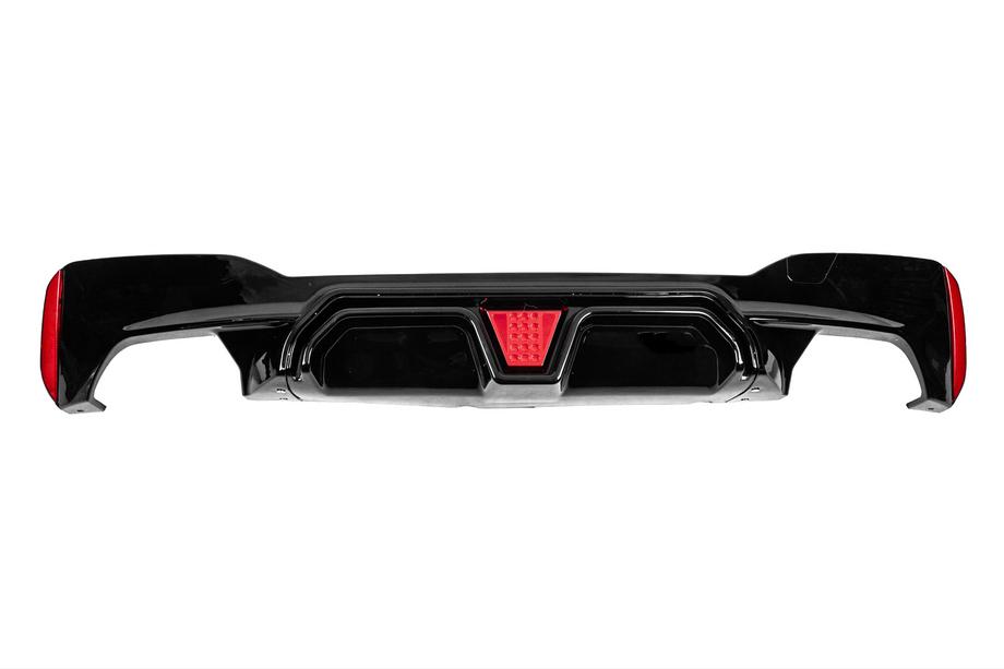 BMW 5 серия G30/G31 2017–2023 гг. Диффузор заднего бампера CS-Style LED (для M-Sport/M5 F90, ABS) Image