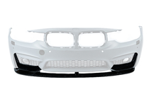BMW 3 серия F30/F31 2012-2019 гг. Передний лип-спойлер BM (для M3-LOOK, чёрный глянец) фото 2