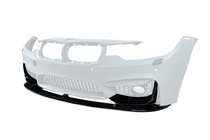 BMW 3 серия F30/F31 2012-2019 гг. Передний лип-спойлер BM (для M3-LOOK, чёрный глянец) фото 1